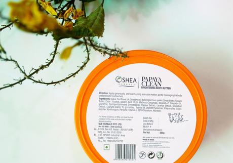 Oshea Papaya Clean Body Butter Review