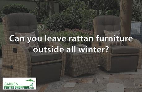 Can I leave my synthetic rattan garden furniture outside in winter?