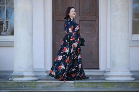 What I Wore: Unique Vintage Floral Dress