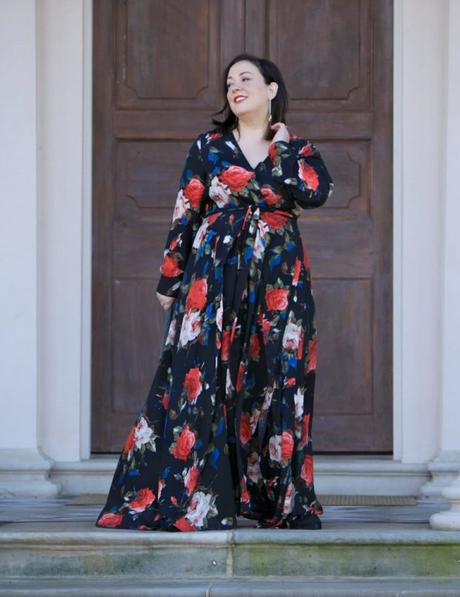 What I Wore: Unique Vintage Floral Dress