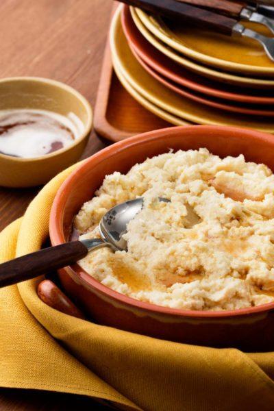 Browned butter cauliflower mash