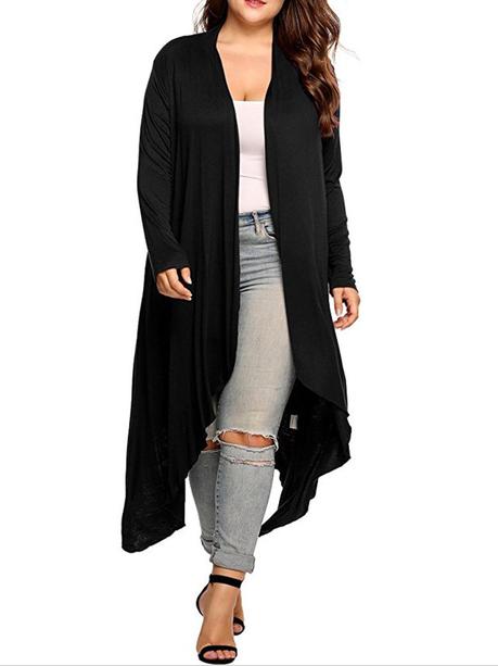 black long cardigan