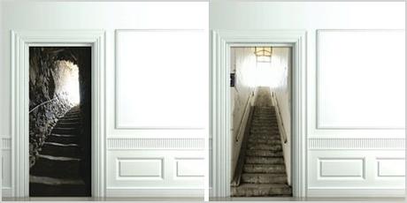 3d door decals photo sticker decor for inside room doors