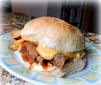 Hot Roast Beef and Cheese Sandwiches