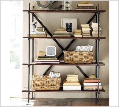 metal bookcase