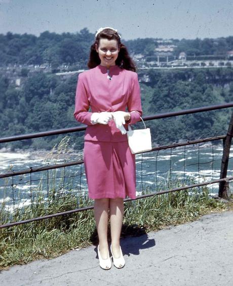 Kodachrome Girl 1940s Kodachrome Girl 1940s Niagara Falls