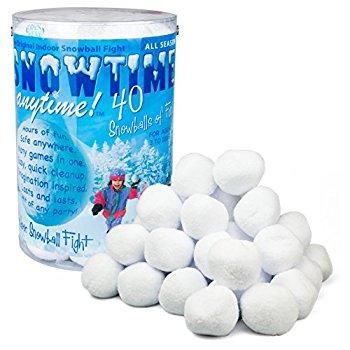 Image: Indoor Snowball Fight | Feels Like Snow, Made Out Of Soft Material, No Mess, No Slush