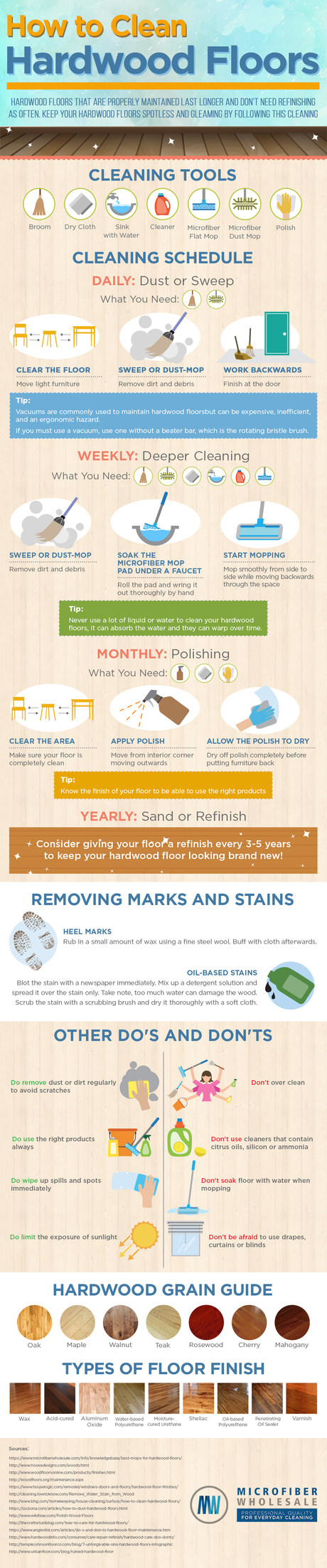 How To Keep Your Hardwood Floors Looking New [Infographic]