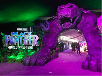 [Pics!] The Black Panther Purple Carpet Hollywood Premiere Was Lit!