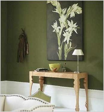 paredes en verde oliva