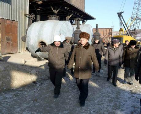 Pak Pong Ju Inspects C1 Chemical Industry Construction Site