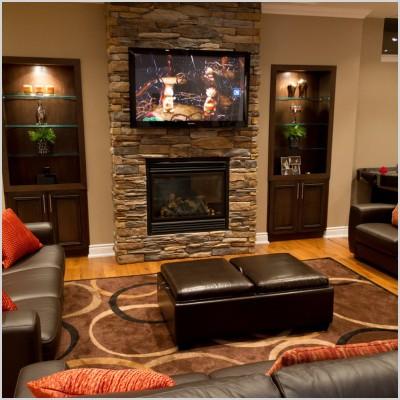 family room decorating ideas with fireplace