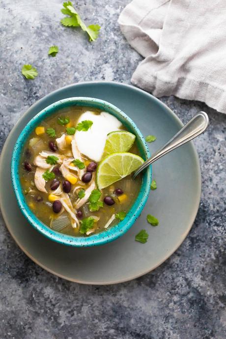 Shortcut Instant Pot Chicken Chile Verde Soup