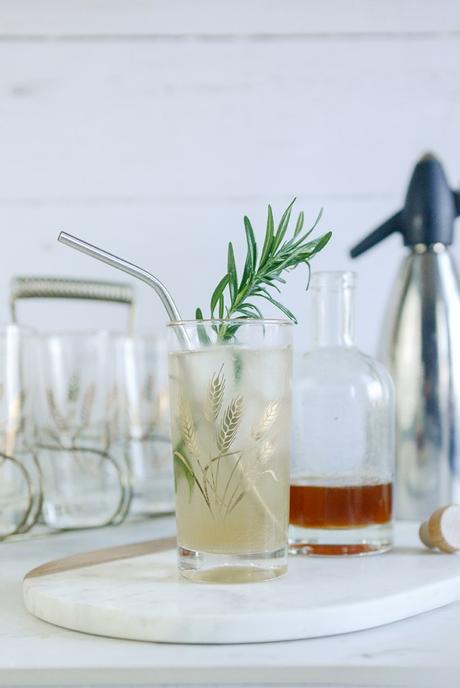 Rosemary Honey Mocktail and Soda Alternative