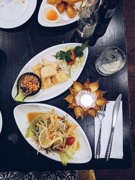 Vegan starters at Sukhothai Leeds