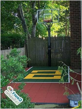 small backyard basketball court contemporary home gym columbus