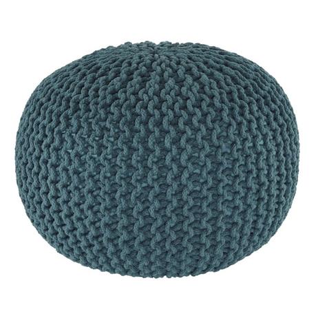 Ashley Nils Sphere Pouf in Teal