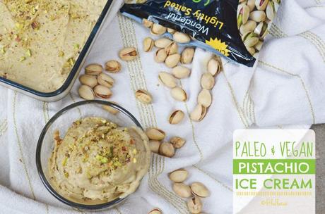 Paleo & Vegan Pistachio Ice Cream (5 Ingredients!)