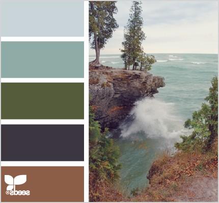 weekend color inspiration lake tones color scheme