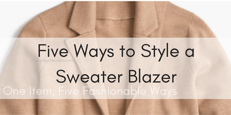 Five Ways to Style a Sweater Blazer