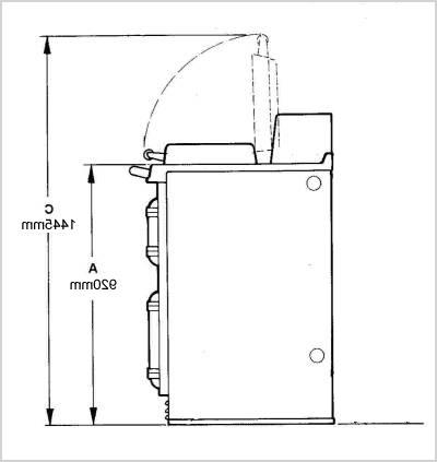 kitchen wall unit height above worktop