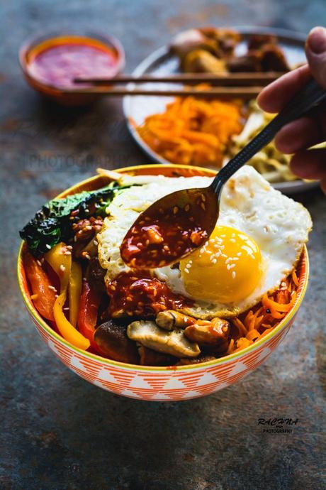 Korean Bibimbap recipe | Chicken Bibimbap recipe