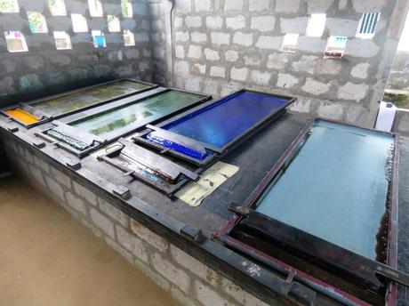 Screen prints used in the manufacture of Pedana kalamkari