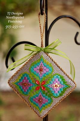Bargello Ornaments from Needlepoint Now