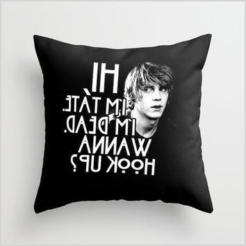 american horror story tate throw pillow by dan ron eli