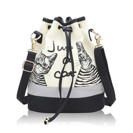 cute canvas drawstring bag