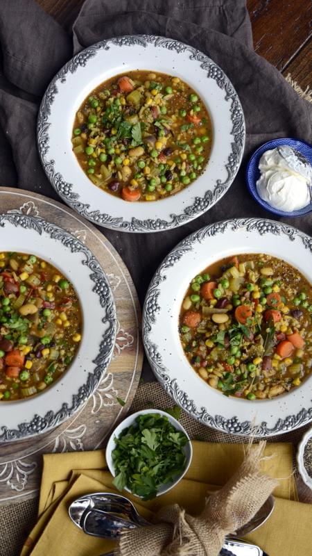 indian inspired biryani vegetable soup