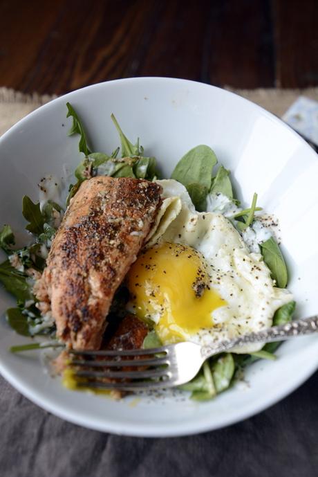 simple salmon and egg salad simple salmon and egg salad