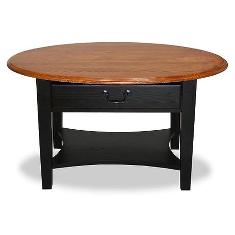 coffee tables for small spaces - Leick Furniture Oval Coffee Table