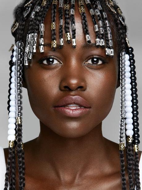 Lupita Nyong’o Rock Beads & Braids  For Her Allure Cover