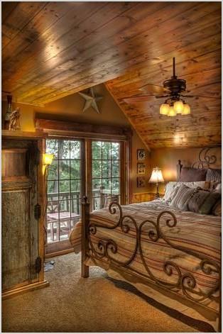 cute log cabin bedroom ideas