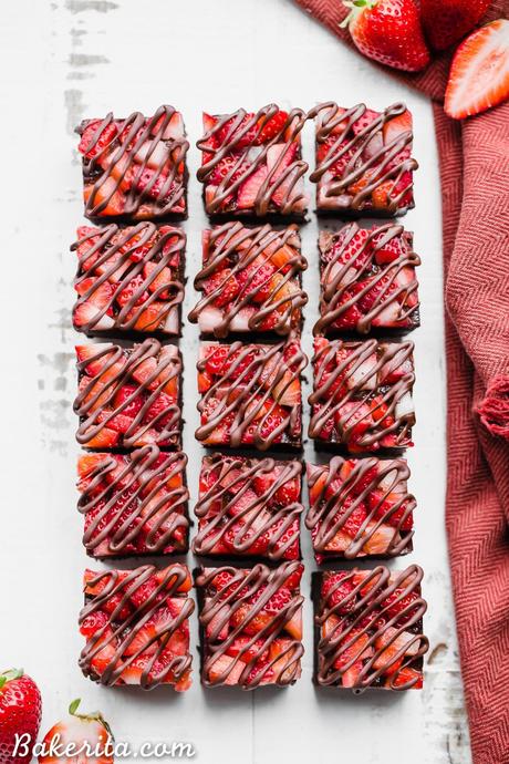 Chocolate Strawberry Fudge (Paleo + Vegan) This Chocolate Strawberry Fudge is a simple and delicious five-ingredient recipe you'll want to make over and over! It tastes just like chocolate covered strawberries, but way easier to make. There's no cooking required for this gluten-free, paleo and vegan fudge recipe.