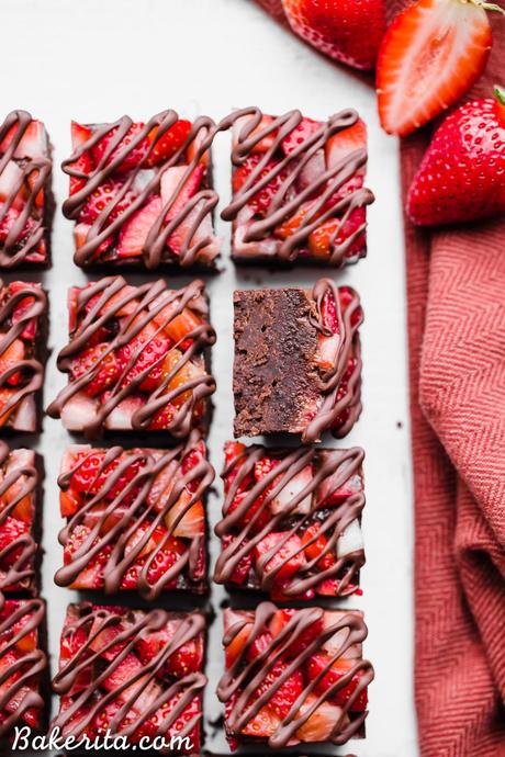 Chocolate Strawberry Fudge (Paleo + Vegan) This Chocolate Strawberry Fudge is a simple and delicious five-ingredient recipe you'll want to make over and over! It tastes just like chocolate covered strawberries, but way easier to make. There's no cooking required for this gluten-free, paleo and vegan fudge recipe.