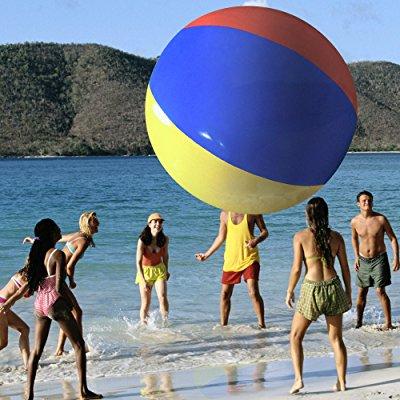 Image: The Beach Behemoth Giant Inflatable 12-Foot Pole-to-Pole Beach Ball by Sol Coastal