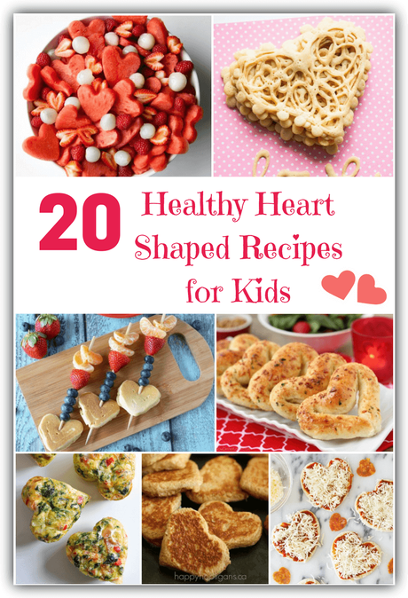 Valentine's Day doesn't have to be an overdose of sugar or pink food coloring! Enjoy by eating well with these   healthy heart shaped recipes for kids.