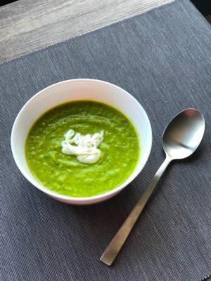 Courgette and Pea Soup Recipe