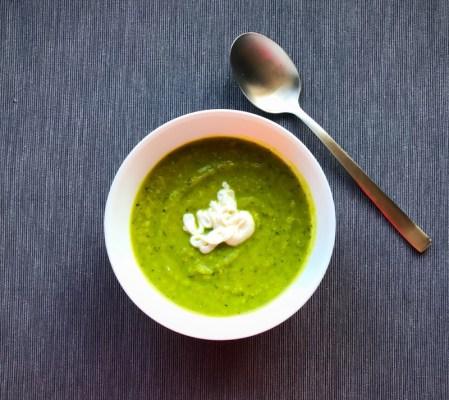 Courgette and Pea Soup Recipe