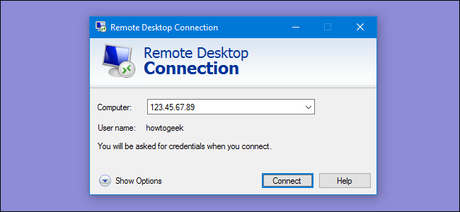 windows remote desktop connection