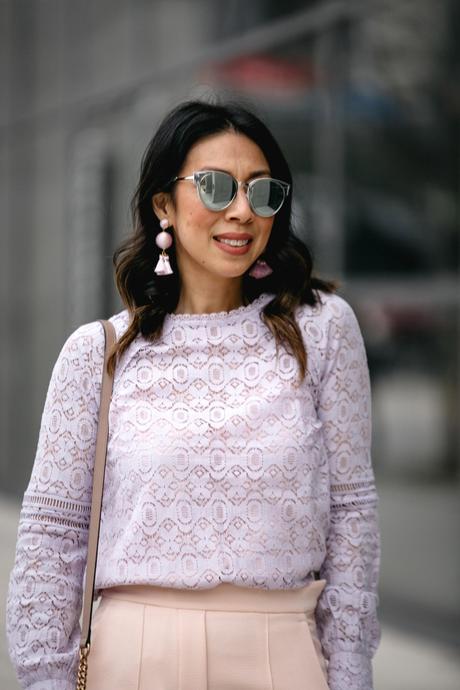Chic at Every Age // Lilac Lace Top