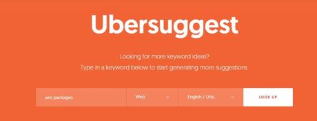 ubersuggest enter keyword