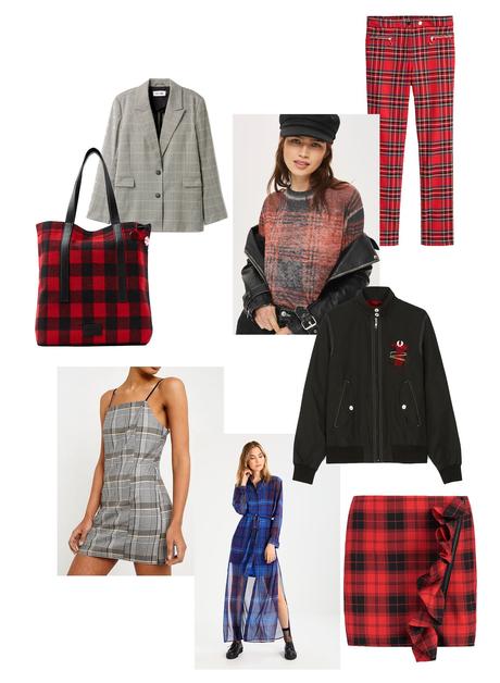 THE TARTAN PRINT Tartan print, plaid, scottish, skirt, fred perry, harrington, le kilt, tommy hilifiger x gigi hadid, maxi dress, esprit, shopper