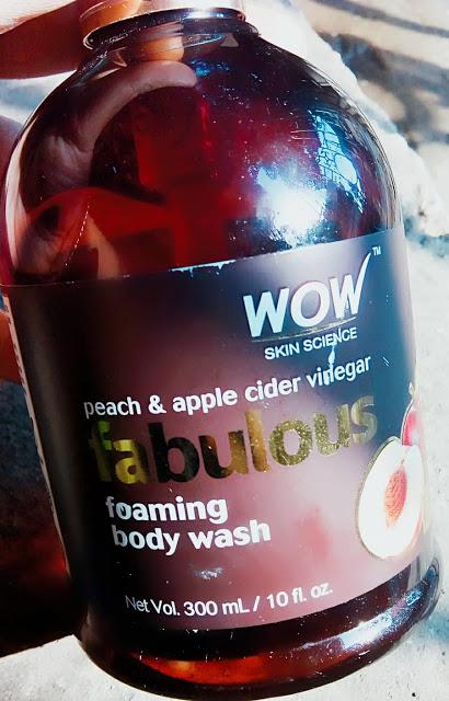 WOW Peach and Apple Cider Vinegar fabulous foaming body wash