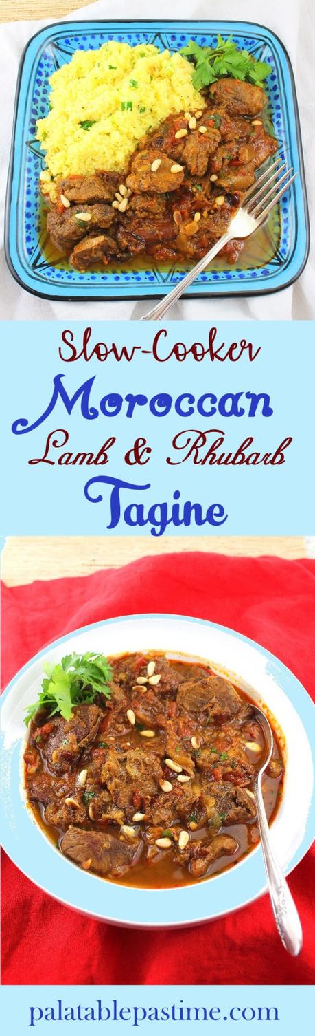 Slow Cooker Lamb and Rhubarb Tagine #FantasticalFoodFight Slow Cooker Lamb and Rhubarb Tagine #FantasticalFoodFight
