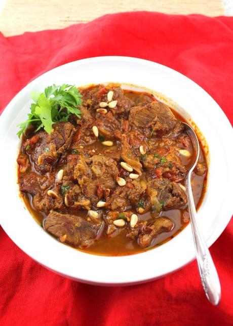 Slow Cooker Lamb and Rhubarb Tagine #FantasticalFoodFight Slow Cooker Lamb and Rhubarb Tagine #FantasticalFoodFight