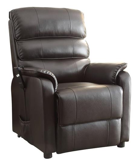 Homelegance Kellen Power Lift Bonded Leather Recliner, Dark Brown - best recliner for tall man recliners for over 400 lbs