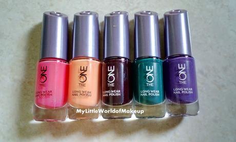 New **The One Long Wear Nail Polishes by Oriflame with Nail Swatches